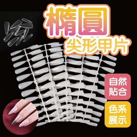 橢圓尖形甲片10入