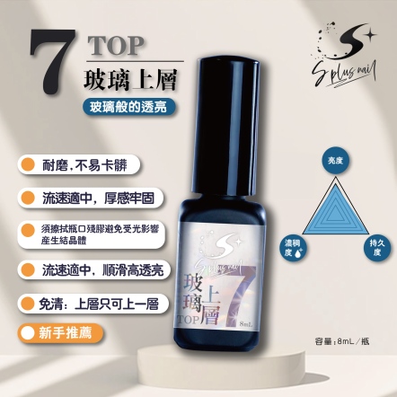 S+ 免清上層7號-玻璃上層