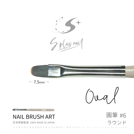 S+ 日製彩繪筆-6號圓筆